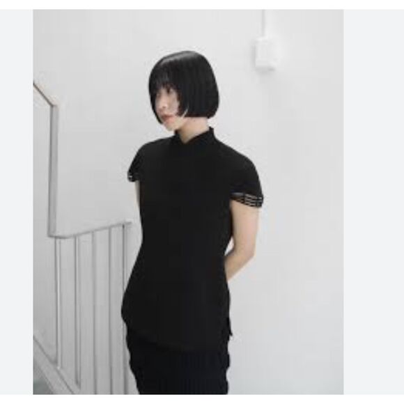 Mame Kurogouchi SSENSE basket pattern top - Picture 3 of 6